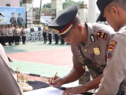 Serah Terima Jabatan Kapolsek Giritontro Digelar Polres Wonogiri
