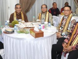 Brigjen TNI Rikas Hidayatullah Ramah Tamah Bersama Ketua MPR RI di Acara Syukuran Ketua DPRD Provinsi Lampung