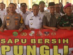 Kapolres Lampung Utara Sosialisasi Satgas Saber Pungli di Kecamatan Sungkai Selatan
