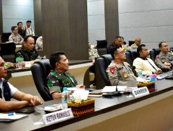 Danrem 043/Gatam dan Kapolda Lampung Ikuti Rakor Perkembangan Situasi Keamanan Jelang Pilkada Serentak 2024