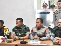 Danrem 043/Gatam,Kapolda dan Bawaslu Lampung Kunjungi Kantor KPU Kota Metro