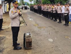 Polres Lampung Utara Kawal Rapat Pleno Rekapitulasi Hasil Pilkada di KPU