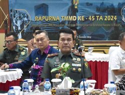 Danrem 043/Gatam Ikuti Rapurna TMMD ke-45 TA 2024 Secara Virtual