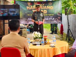 Peringati Hari Juang TNI AD, Danrem 043/Gatam Letakkan Batu Pertama Bedah RTLH