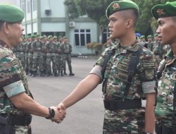 Brigjen Rikas Hidayatullah Pimpin Acara Penyambutan Personel Tonting YWPJ Yonif 143/TWEJ