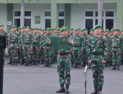 Prajurit dan PNS Korem 043/Gatam Rutin Upacara Bulanan,Bukti Kesetiaan Pengabdian untuk Tanah Air