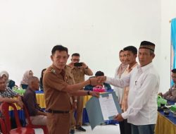 Waliyo Jadi Ketua Bumdes Nyapah Banyu Lampung Utara,Romadon Ucap Selamat