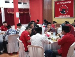 DPC PDI P Kabupaten Lampung Utara Buka Puasa Bersama di Sekretariat Kotabumi