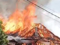 Jelang Tiba Hari Raya Idul Fitri Rumah Warga di Wilayah Lampung Utara Hangus Terbakar