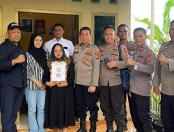 Kunjungi Kediaman Keluarga AKP Anumerta Lusianto,Alumni Seba Polri 93/94 Serahkan Santunan