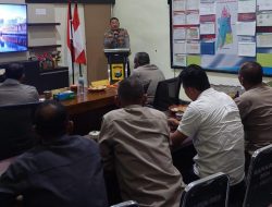 Usai Anev Harian Kapolda Sulsel,Kapolres Sinjai Beri Arahan kepada Para Perwira