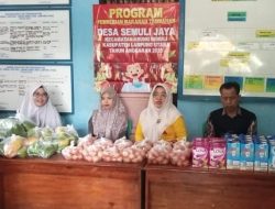 Pemdes Semuli Jaya Lampung Utara Adakan Program Pemberian Makanan Tambahan
