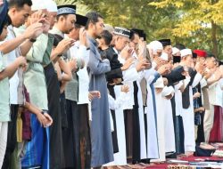 Ribuan Jamaah Laksanakan Solat Idul Adha di Masjid Sabilul Muttaqien RU VI Balongan
