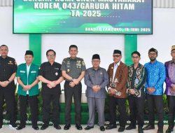 Wujud Nyata Kemanunggalan TNI dengan Masyarakat,Korem 043/Gatam Gelar Komsos