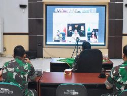 Secara Virtual,Danrem 043/Gatam Ikuti Rakor Terkait Cetak Sawah dalam Mendukung Swasembada Pangan
