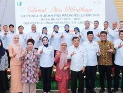 Ketua PMI Provinsi Lampung Lantik Danrem 043/Gatam sebagai Dewan Kehormatan