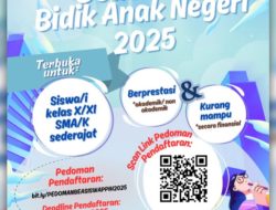Ada Bantuan Dana Rp 1 Juta untuk Siswa SMA/SMK Tahun 2025, Beasiswa Bidik Anak Negeri 2025, Ayo Daftar!
