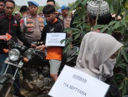 Polres Tulang Bawang Gelar Rekonstruksi Pembunuhan di Kebun Singkong, 30 Adegan Diperagakan