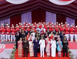Danrem 043/Gatam dan Forkopimprov Lampung Ikuti Upacara Kemerdekaan RI ke-80