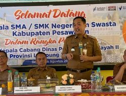 Kadisdikbud Provinsi Lampung Lakukan Pembinaan Kepala Sekolah SMA-SMK Wilayah II