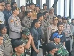 Hadapi Aksi Massa,Kapolres Sinjai Tekankan Anggota Bersikap Humanis