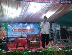 Didampingi Kuwu Opang dan Ketua DKM Masjid Nurul Hidayah,Camat Sliyeg Perkenalkan Diri