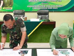 Kunjungi Kodim 0421/LS, Danrem 043/Gatam: Pentingnya Jaga Soliditas