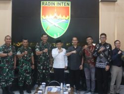 Mayjend TNI Kristomei Sianturi Sambut Kunjungan Kerja Rektor ITERA di Makodam XXI/Radin Inten