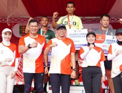 Bareng Forkopimda Provinsi Lampung, Pangdam XXI/RI Ikuti PMI RUN 4 Humanity HUT ke-80 PMI