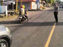 Polantas Polres Sinjai Rutin Lakukan Pengaturan di Titik Strategis