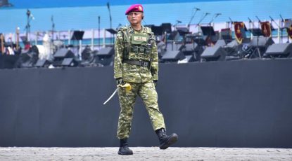 Danpasmar 1 Pimpin Prajurit Matra Laut Laksanakan Defie Pasukan