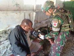 TNI Satgas Yonif 521/DY Buka Layanan Kesehatan Gratis di Distrik Bolakme