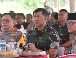 Pangdam XXI/Radin Inten Letakan Batu Pertama Pembangunan Koperasi Desa Merah Putih