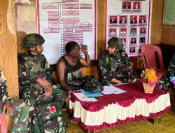 Wujud Toleransi, Prajurit Yonif 521/DY Sambangi Kediaman Gembala GKII