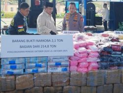 Pemusnahan 214,84 Ton Narkoba Dipimpin Langsung Presiden Prabowo