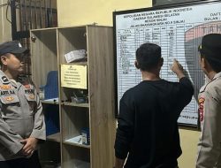 Pawas Polres Sinjai Rutin Cek Tahanan,Pastikan Lengkap dan Aman