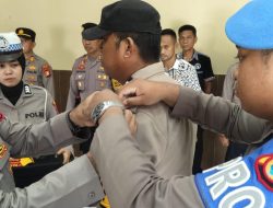 Perubahan Nomenklatur Kanit Menjadi Pamapta, Wakapolres Sinjai Pasangankan Ban