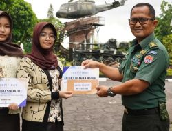 Letkol Inf S Herman Rahman Serahkan Penghargaan Lomba Video Konten HUT ke-68 Akmil