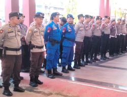 Apel Gabungan Kesiapan Pam Safari Dakwah Ustadz Abdul Somad di Polres Sinjai