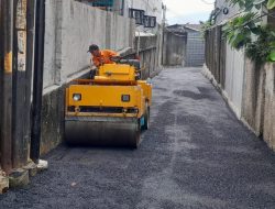 Warga RT 08 Kelurahan Enggal Senang Jalan Mulus Telah Diaspal