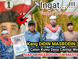 Calon Kuwu Didin Masrodin Nomor Urut 1 Terus Meningkat Dukungan Cintigi Wetan 