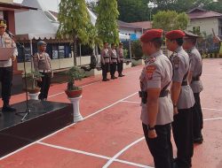 Upacara Pengangkatan Jabatan Kabag SDM dan Sertijab Kasat Resnarkoba Dipimpin Kapolres Sinjai