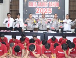 Selama Tahun 2025,Polres Lampung Utara Ungkap Ratusan Kasus