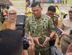 Sinergi dengan Gapoktan Tanam Padi Serentak,Kodam XXI/RI Dukung Swasembada Pangan