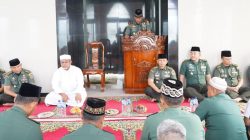 Makorem 043/Gatam Gelar Isra Miraj,Danrem: Shalat Bukan Hanya Kewajiban Ritual