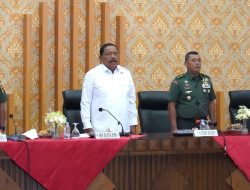 Kasdam XXI/RI dan Kapoksahli Kodam XXI/RI Lasanakan Audiensi di Kantor Gubernur Bengkulu