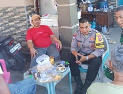 Sambang Dialogis, Bhabinkamtibmas Polsek Teluk Betung Timur dan Babinsa Temui Warga