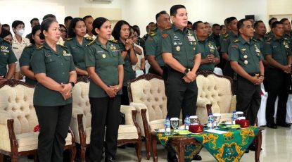 Natal 2025 TNI AD, Gubernur Akmil Ikuti Arahan Kasad Secara Vicon
