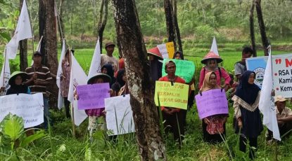 Pertahankan Hak Milik,Kelompok Tani Mangkubumi Gelar Aksi Damai