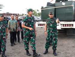 Pangdam I/BB Tinjau Pemindahan 8 Unit Jembatan Modular Type 3-1 di Titi Papan Medan